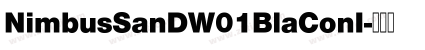 NimbusSanDW01BlaConI字体转换
