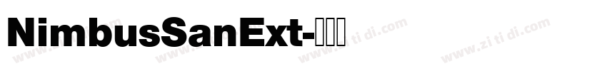NimbusSanExt字体转换