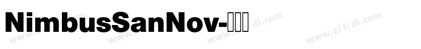 NimbusSanNov字体转换