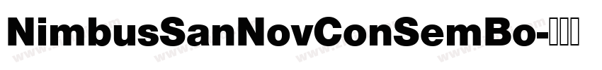 NimbusSanNovConSemBo字体转换 NimbusSanNovConSemBo字体转换