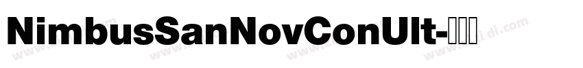 NimbusSanNovConUlt字体转换