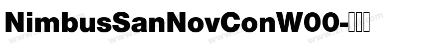 NimbusSanNovConW00字体转换
