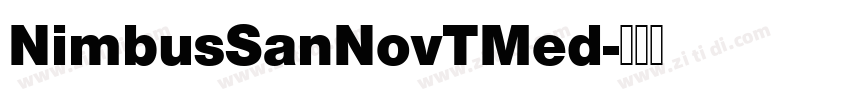 NimbusSanNovTMed字体转换