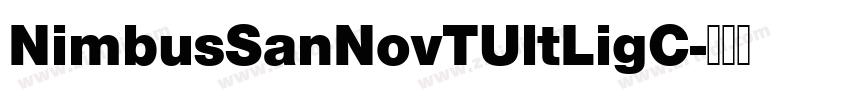 NimbusSanNovTUltLigC字体转换