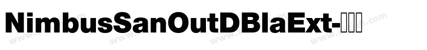 NimbusSanOutDBlaExt字体转换