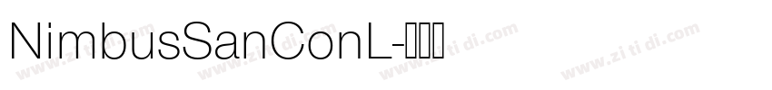 NimbusSanConL字体转换