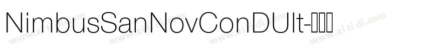 NimbusSanNovConDUlt字体转换