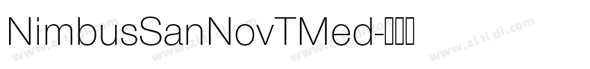 NimbusSanNovTMed字体转换