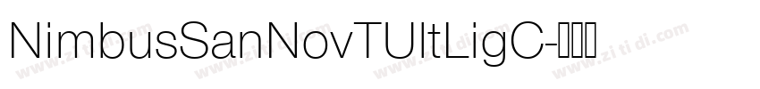 NimbusSanNovTUltLigC字体转换