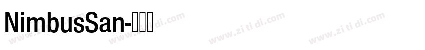 NimbusSan字体转换