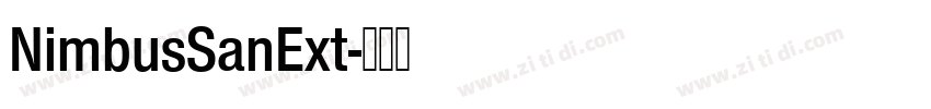 NimbusSanExt字体转换