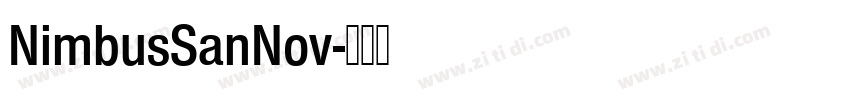 NimbusSanNov字体转换