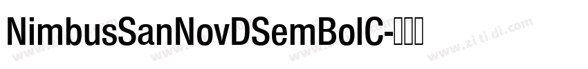 NimbusSanNovDSemBolC字体转换 NimbusSanNovDSemBolC字体转换