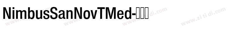 NimbusSanNovTMed字体转换