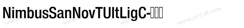 NimbusSanNovTUltLigC字体转换