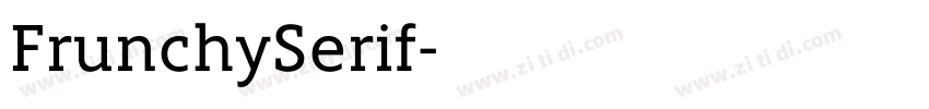 FrunchySerif字体转换