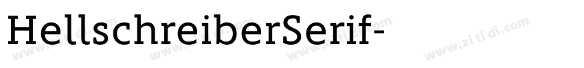 HellschreiberSerif字体转换