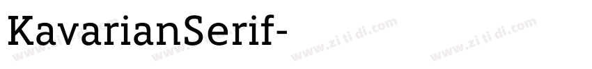 KavarianSerif字体转换