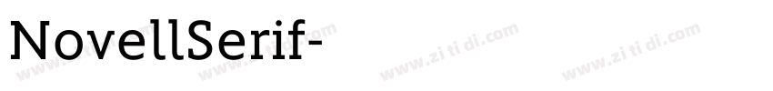NovellSerif字体转换