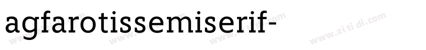 agfarotissemiserif字体转换