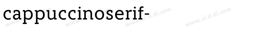 cappuccinoserif字体转换