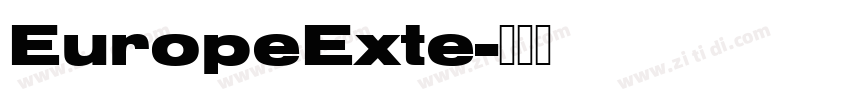 EuropeExte字体转换