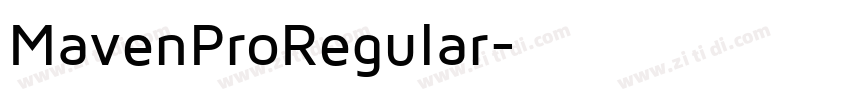 MavenProRegular字体转换