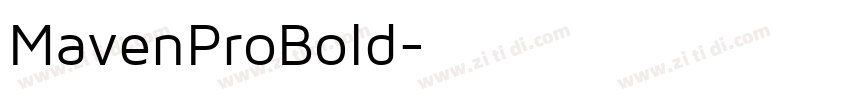 MavenProBold字体转换