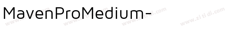 MavenProMedium字体转换
