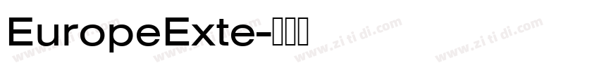 EuropeExte字体转换