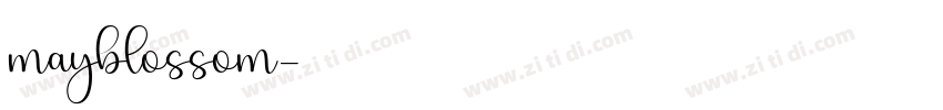 mayblossom字体转换