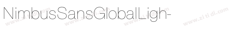 NimbusSansGlobalLigh字体转换