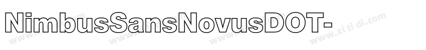 NimbusSansNovusDOT字体转换