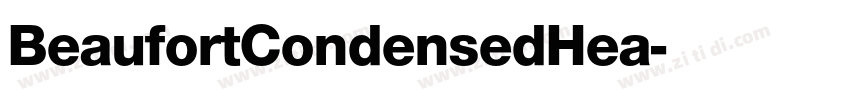 BeaufortCondensedHea字体转换