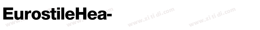 EurostileHea字体转换