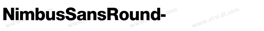 NimbusSansRound字体转换