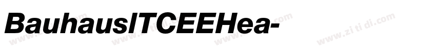 BauhauslTCEEHea字体转换