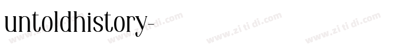 untoldhistory字体转换