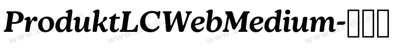 ProduktLCWebMedium字体转换
