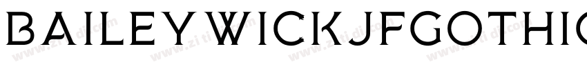 BaileywickJFGothic字体转换