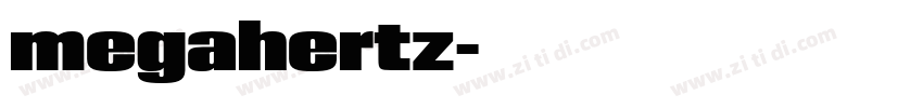 megahertz字体转换