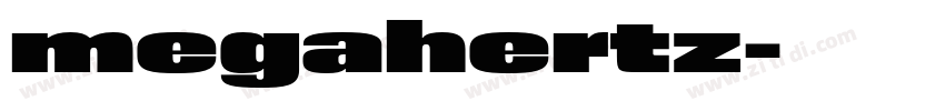 megahertz字体转换