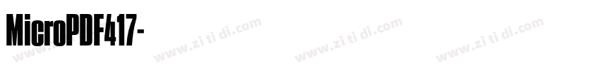 MicroPDF417字体转换