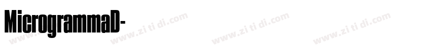 MicrogrammaD字体转换
