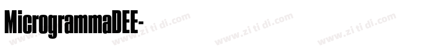 MicrogrammaDEE字体转换