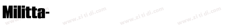 Militta字体转换