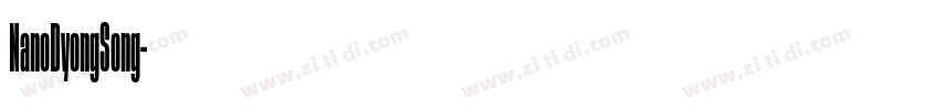 NanoDyongSong字体转换