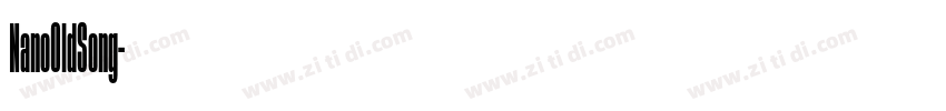 NanoOldSong字体转换