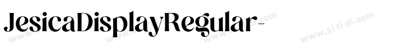 JesicaDisplayRegular字体转换