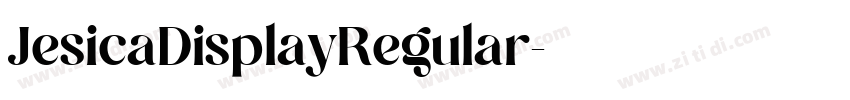 JesicaDisplayRegular字体转换